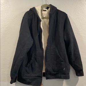 Vintage weatherproof sweater with hoodie size L